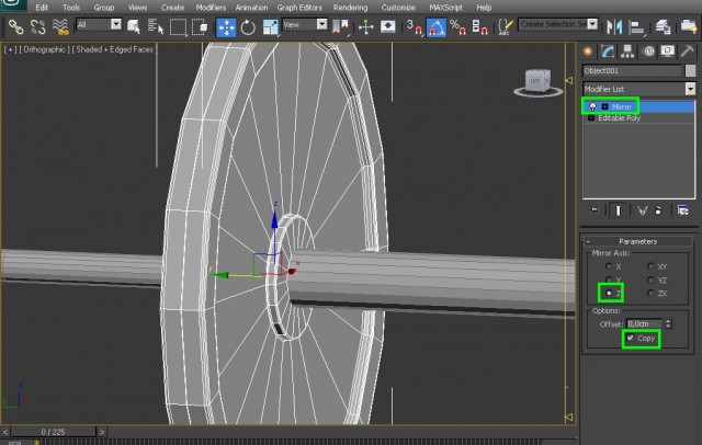 3ds Max – моделирование спортивной штанги