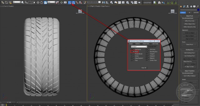 3Ds Max. Моделирование колеса (Часть-1)