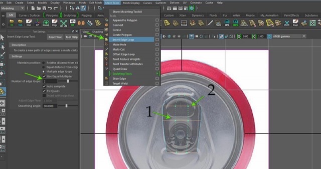 Делаем банку колы в Maya c рендером в Keyshot