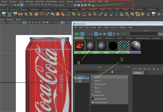 Делаем банку колы в Maya c рендером в Keyshot