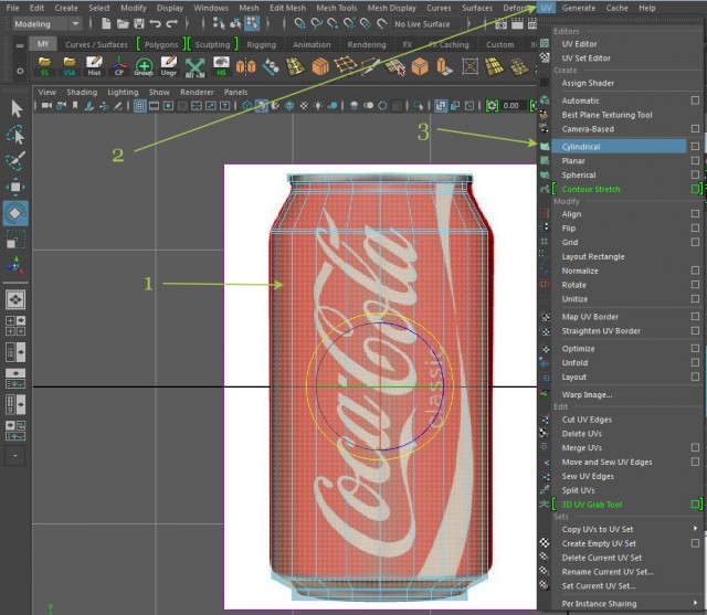Делаем банку колы в Maya c рендером в Keyshot
