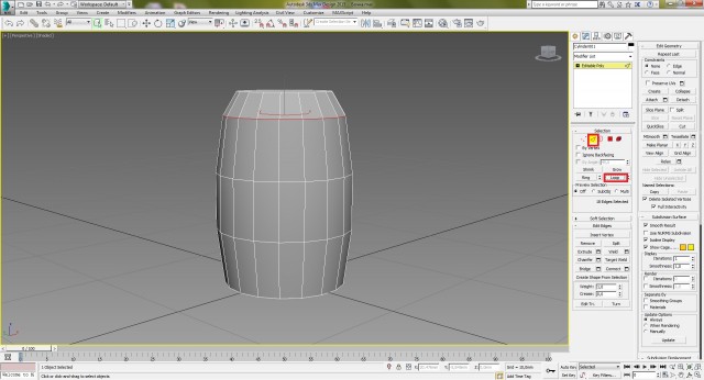 3ds Max: моделируем бочку