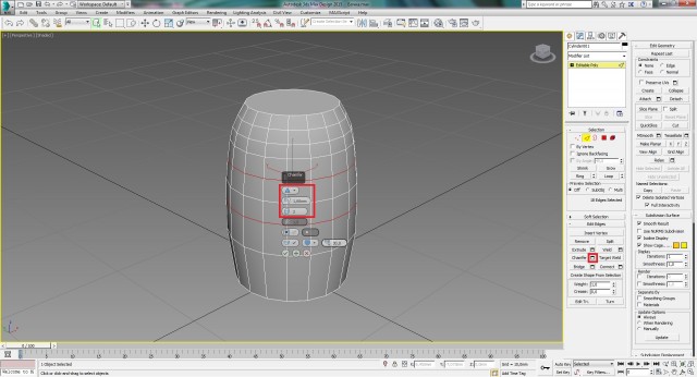 3ds Max: моделируем бочку