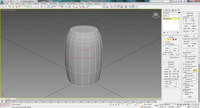 3ds Max: моделируем бочку