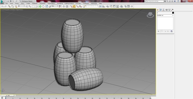 3ds Max: моделируем бочку