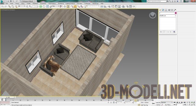 Создание интерьера с нуля: Урок 5