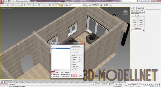 Создание интерьера с нуля: Урок 5