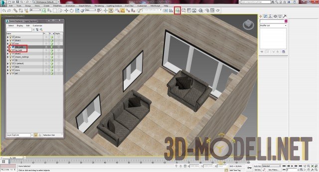 Создание интерьера с нуля: Урок 5