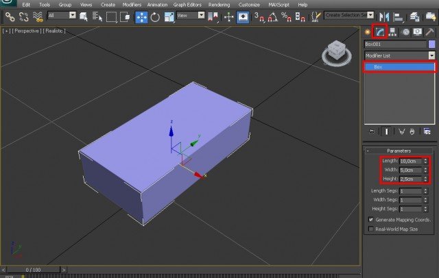 3ds Max: создание слитка золота
