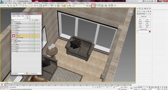 Создание интерьера с нуля: Урок 7