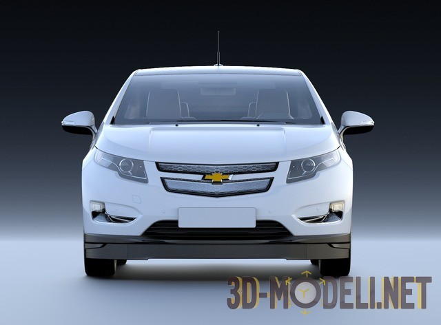 3d-модель Компактный автомобиль Chevrolet Volt - вид спереди