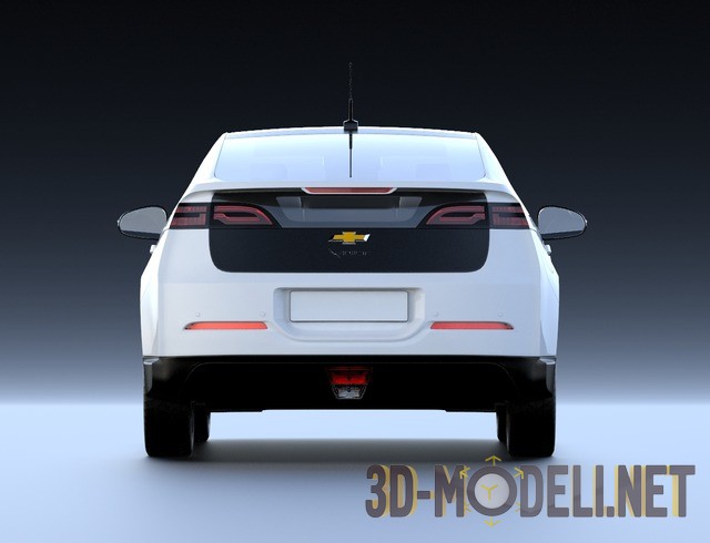 3d-модель Компактный автомобиль Chevrolet Volt - вид сзади