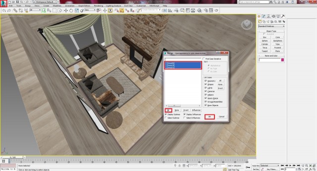Создание интерьера с нуля: Урок 9