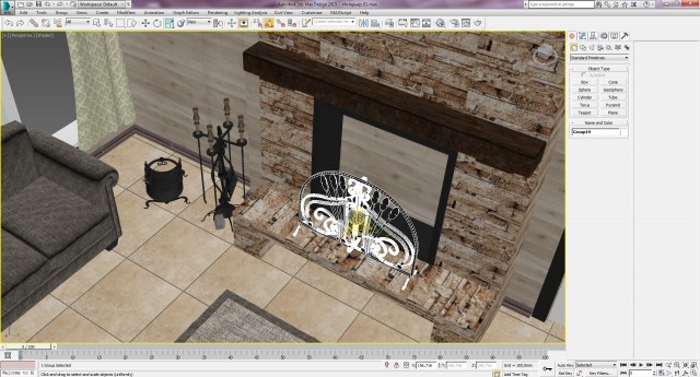 Создание интерьера с нуля: Урок 9