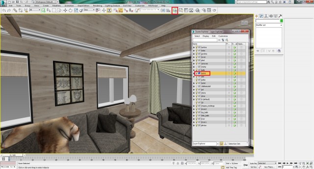 Создание интерьера с нуля: Урок 9
