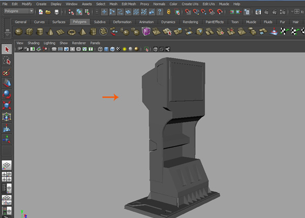 Создаем бензоколонку в Maya: часть 2 Создаем бензоколонку в Maya: часть 2