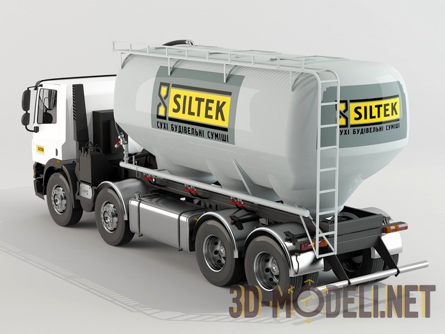 3D-модель грузовик DAF с цистерной SILTEK