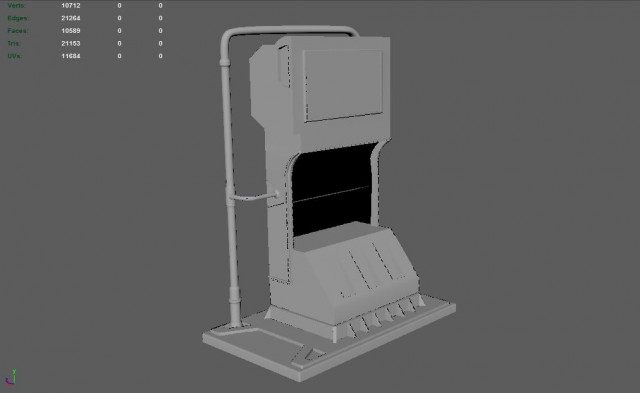 Создаем бензоколонку в Maya: часть 2