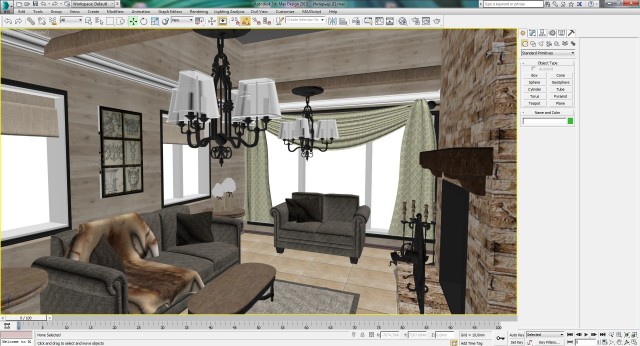 Создание интерьера с нуля: Урок 11