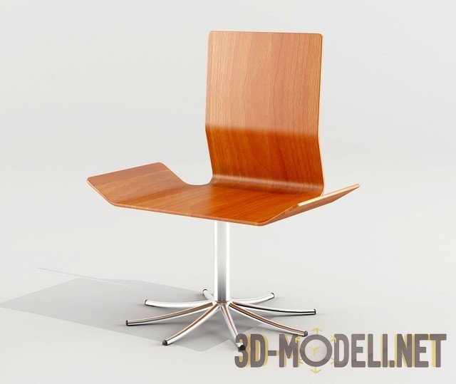 3D модель – Офисный стул с высокой спинкой