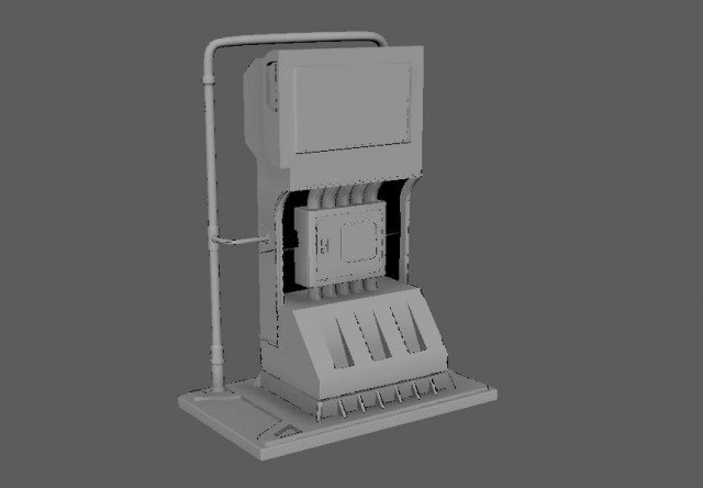 Создаем бензоколонку в Maya: часть 3