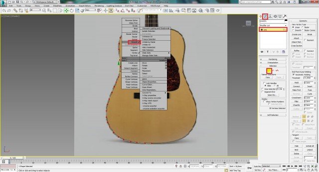 Моделирование гитары в 3ds Max