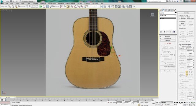 Моделирование гитары в 3ds Max