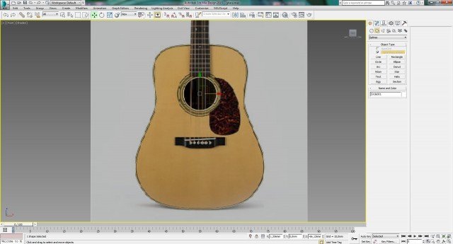 Моделирование гитары в 3ds Max