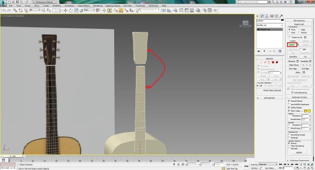 Моделирование гитары в 3ds Max