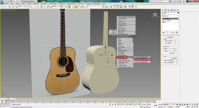 Моделирование гитары в 3ds Max