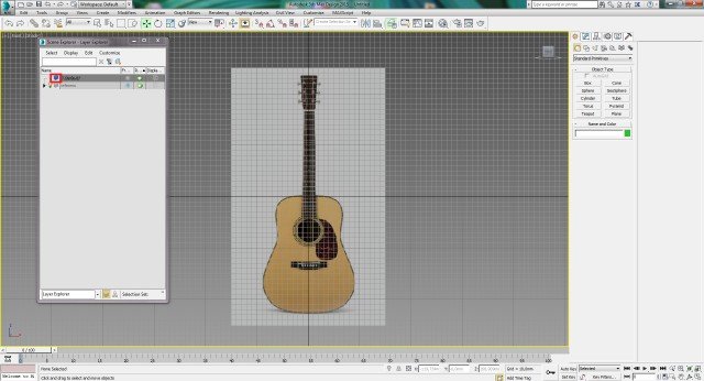 Моделирование гитары в 3ds Max