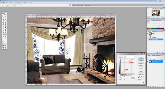 Создание интерьера с нуля: Урок 14 – Финал