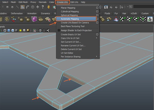 Создаем бензоколонку в Maya – часть 5 – UV развертка