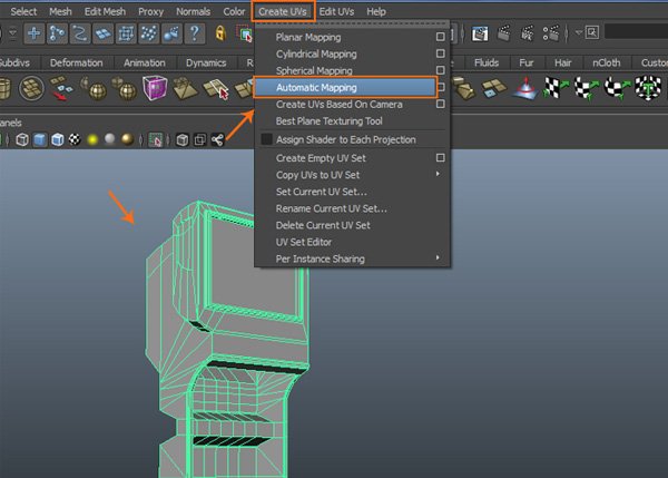 Создаем бензоколонку в Maya – часть 5 – UV развертка