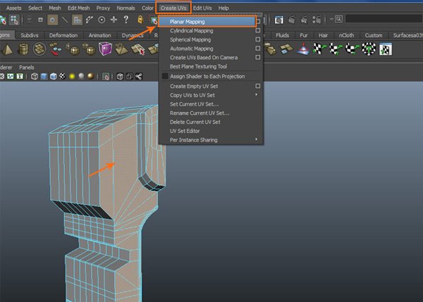 Создаем бензоколонку в Maya – часть 5 – UV развертка