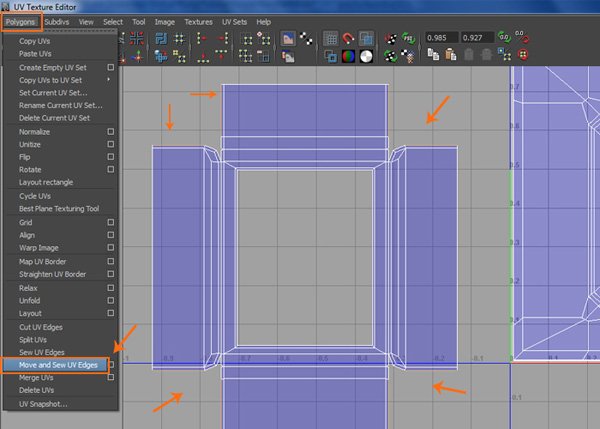 Создаем бензоколонку в Maya – часть 5 – UV развертка