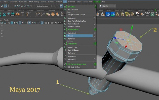 Создаем бензоколонку в Maya – часть 5 – UV развертка