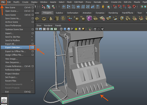 Создаем бензоколонку в Maya – Часть 6 Создаем бензоколонку в Maya – Часть 6
