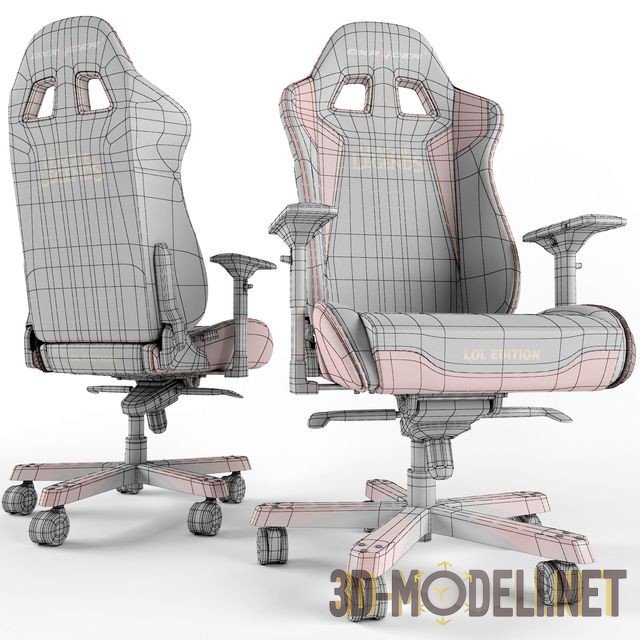 3D модель – Компьютерное кресло в гоночном стиле Dxracer OH/KS