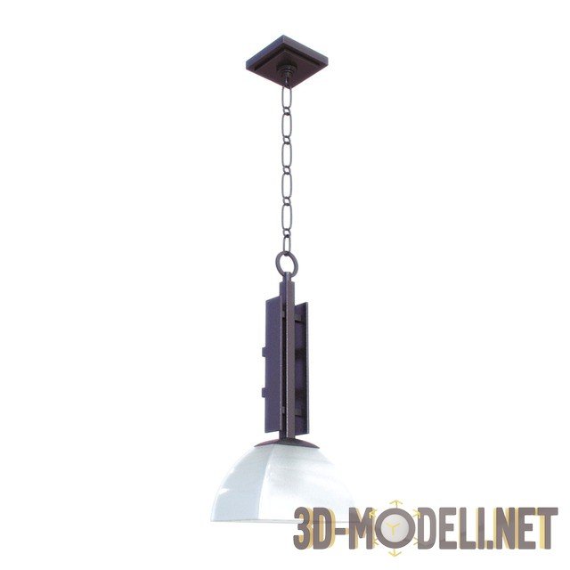 3D модель – Потолочный подвесной одиночный светильник