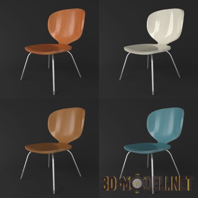 3D модель – Лёгкий стул для кафе