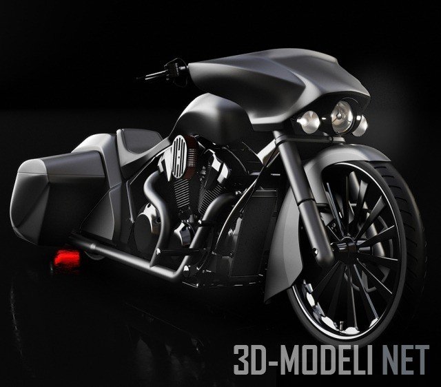 3D модель – Концепт мотоцикл Honda Stateline Slammer Bagger