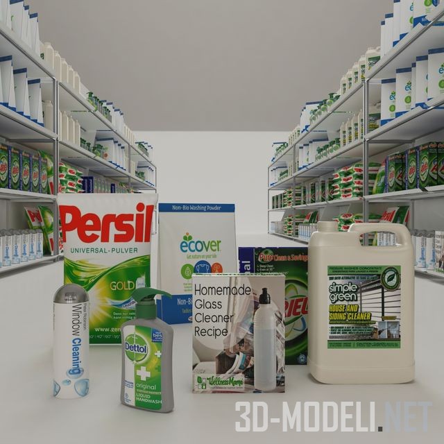 3D модель –  для отдела бытовой химии