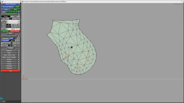 Авто развертка в uvlayout