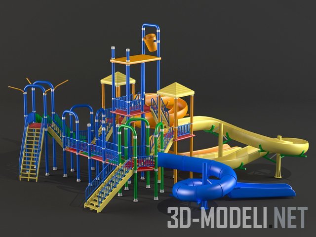 3D модель – Большая игровая площадка