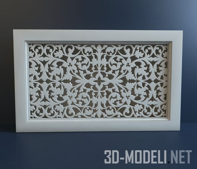 3D модель – Декоративная радиаторная решетка