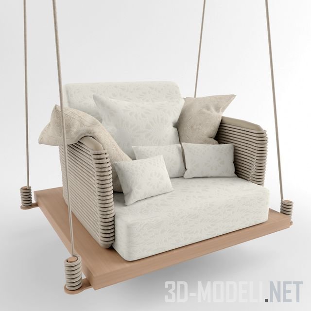 Кресло качели 3d модель