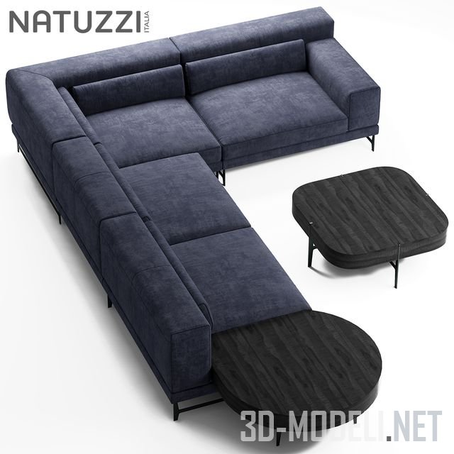 Диван natuzzi italo 2983 grey