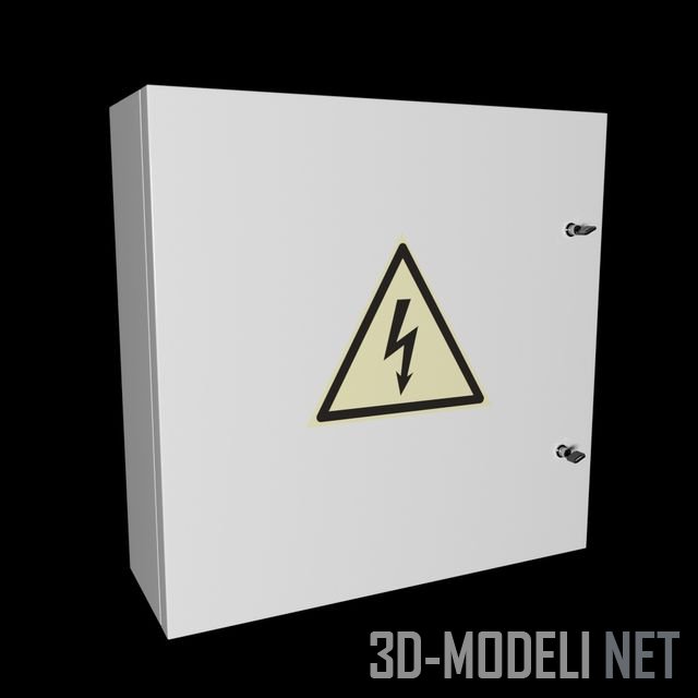 3D модель – Электрощит под 2 ключа