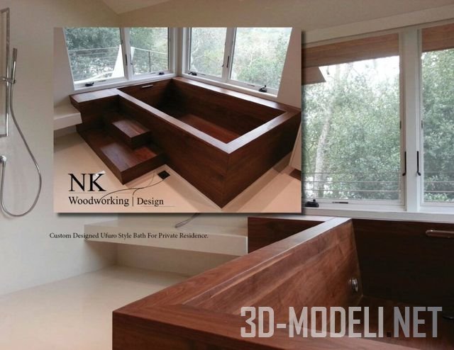 Деревянные ванны ручной работы от NK Woodworking